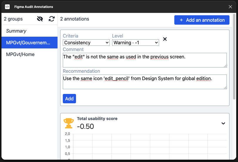 Illustration of a new annotation being added